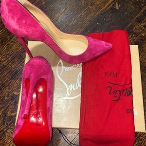 Christian Louboutin Pink So Kate Veau Velour